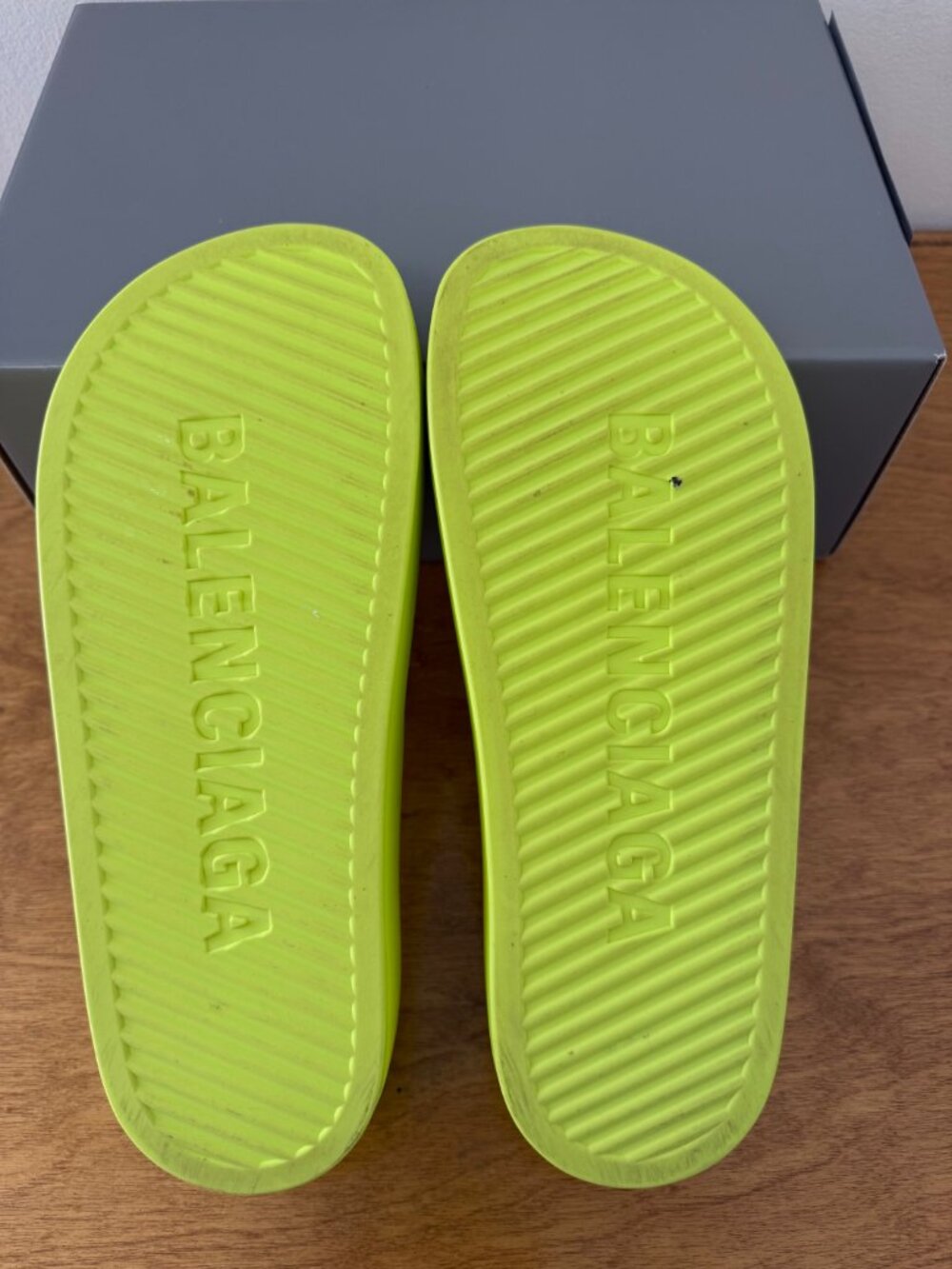 Balenciaga Platform Slides | Acid Lime | EU 41 - Picture 8 of 10